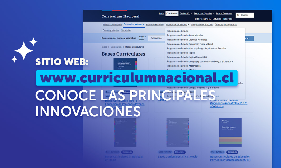 Curriculumnacional.cl renueva su web incluyendo una nueva herramienta de apoyo a la Integración Curricular